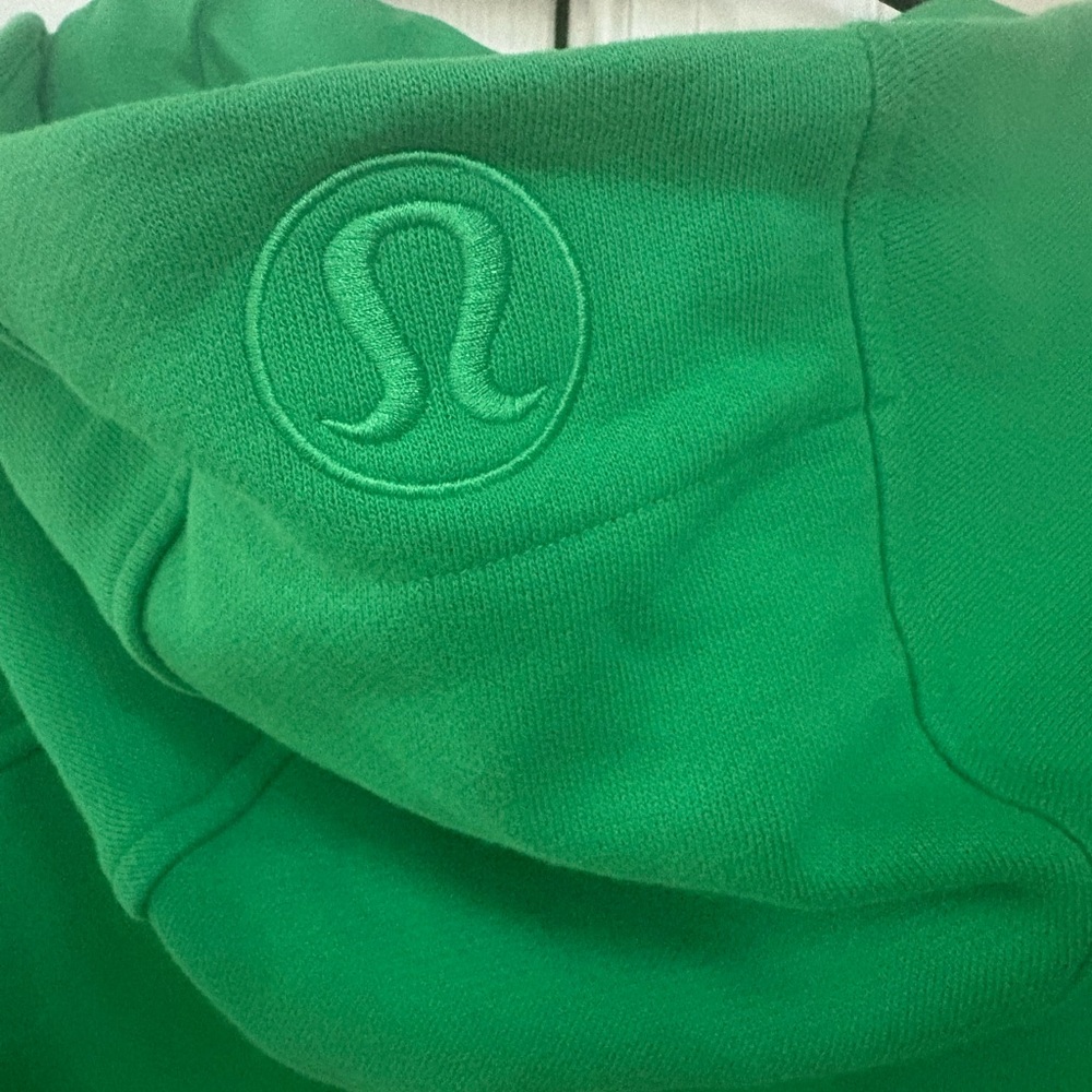 lululemon athletica Green Zip-Up Jacket crop scuba hoodie size 10 - Picture 4 of 6